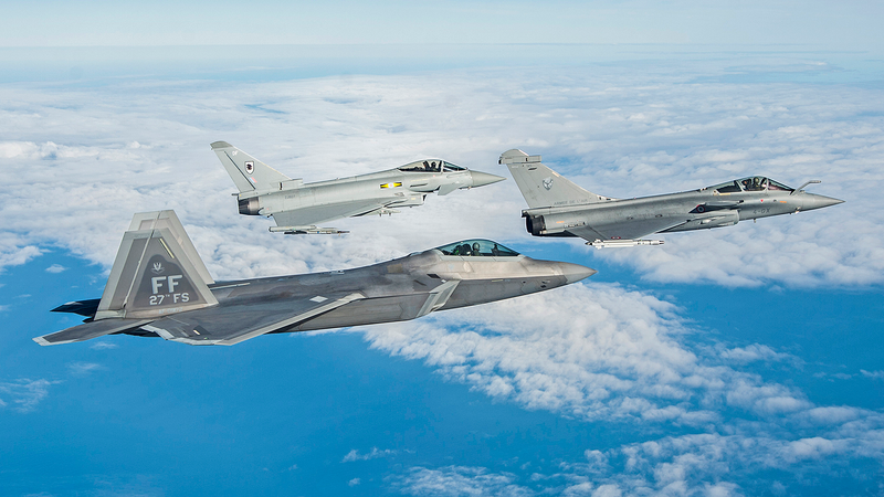 Illustration for article titled This Is NATO's Dream Team Of Fighters, And One "Bad Guy" That'll Try To Ruin Their Day